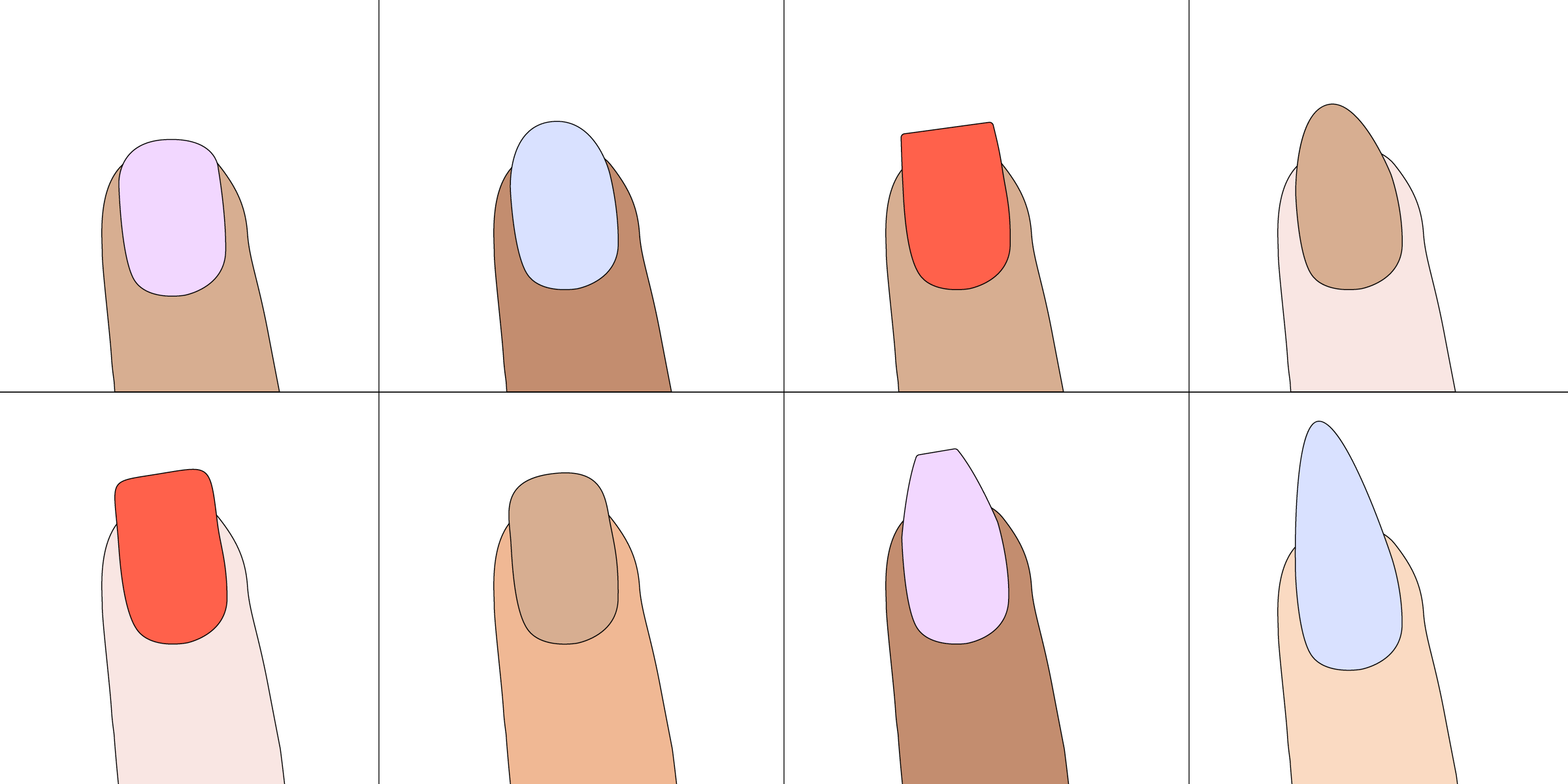Choosing the Best Nail Shape for Clients